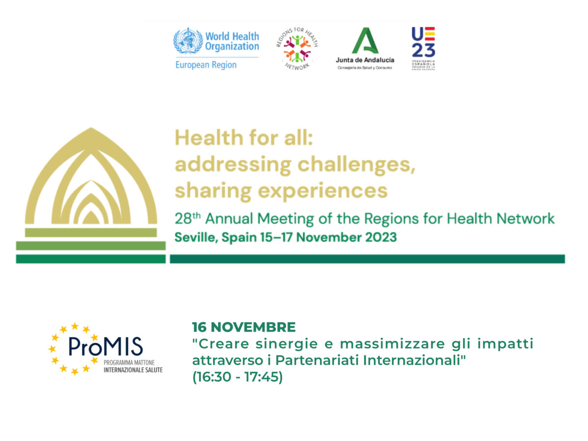 28° Meeting della Rete delle Regioni per l'Health Network
