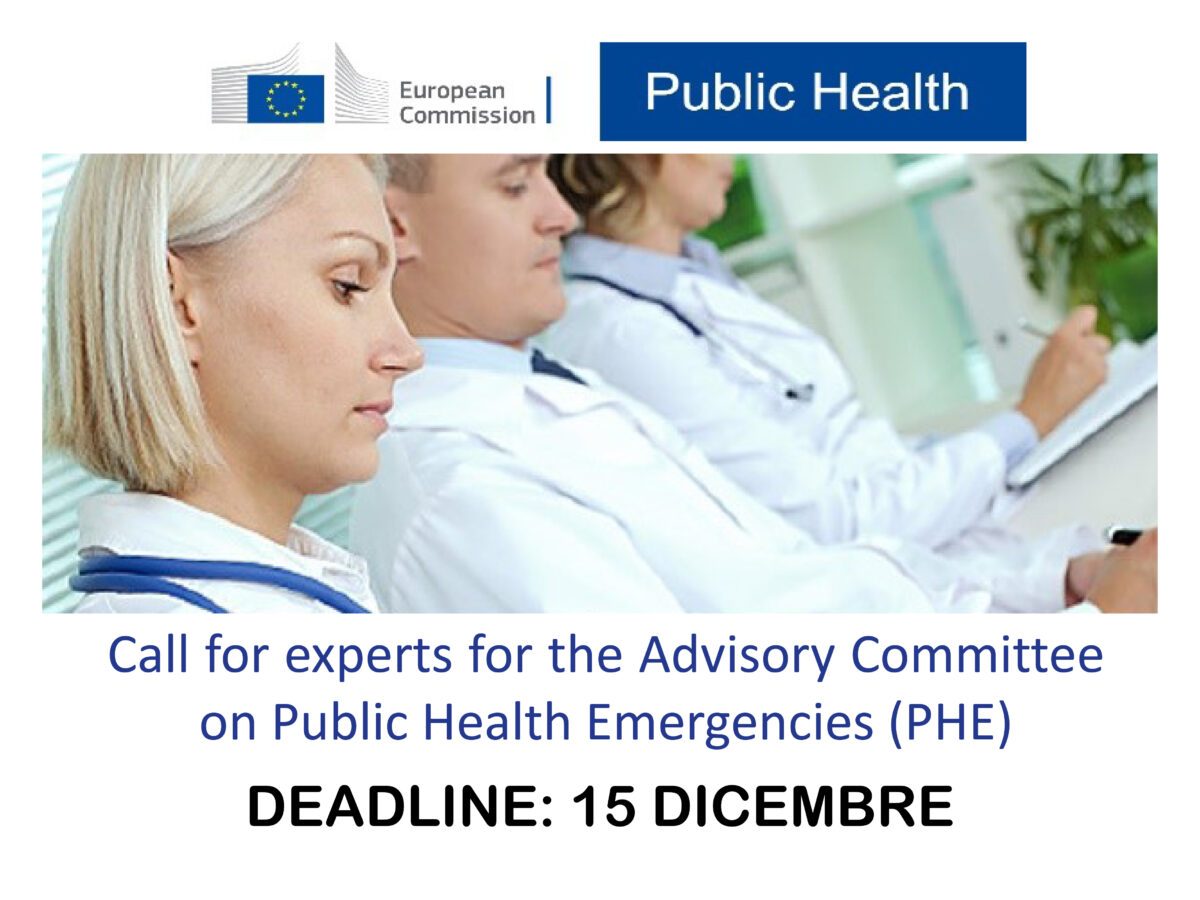Proroga deadline: Comitato sulle emergenze di sanità