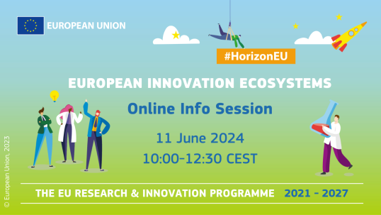 L'Agenzia esecutiva del Consiglio europeo per l'innovazione e le PMI (EISMEA) organizza un webinar informativo su due bandi Horizon Europe l’11.06.2024.