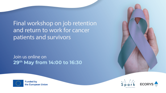 Workshop finale sul ritorno e mantenimento del posto di lavoro per pazienti e sopravvissuti al cancro