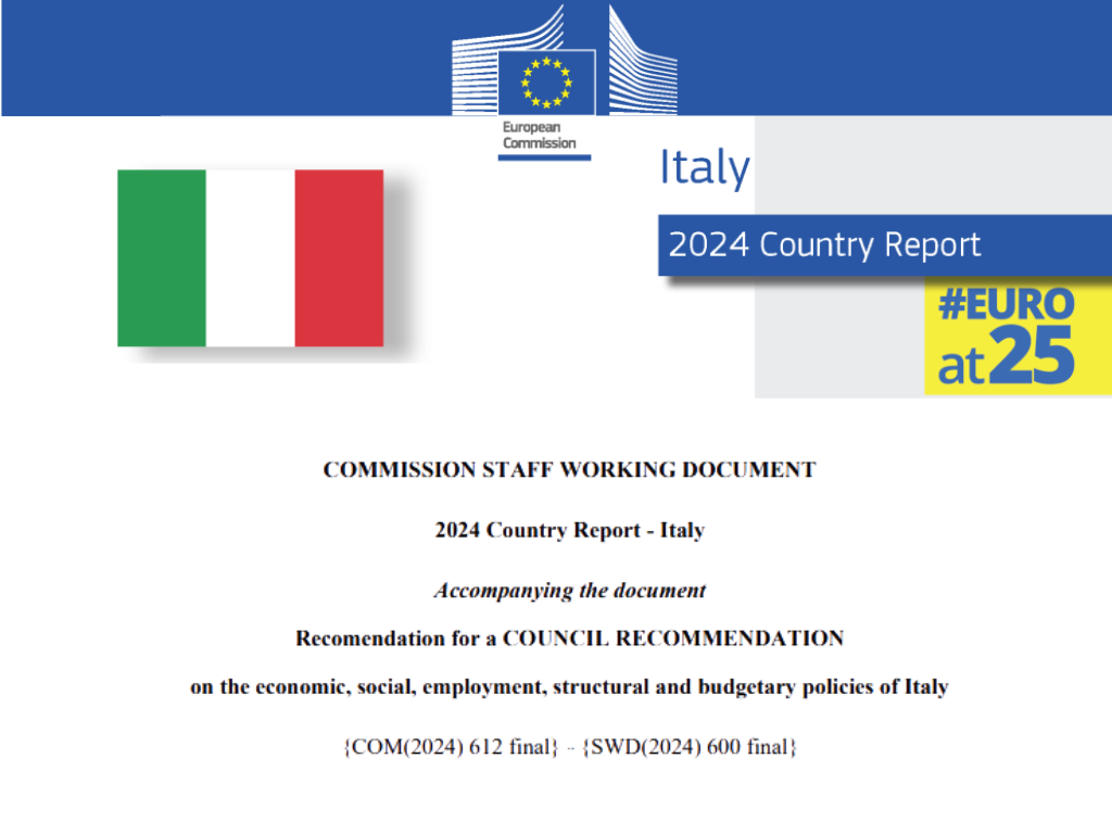 Commessione UE: Raccomandazioni all'Italia