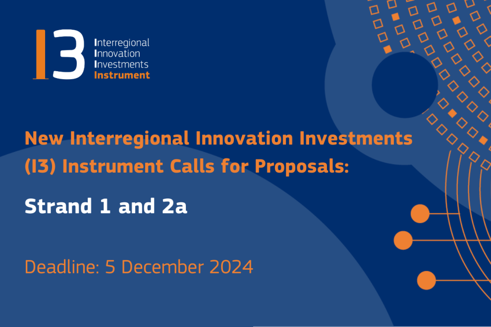 I3: lanciato un nuovo bando per progetti di innovazione interregionale