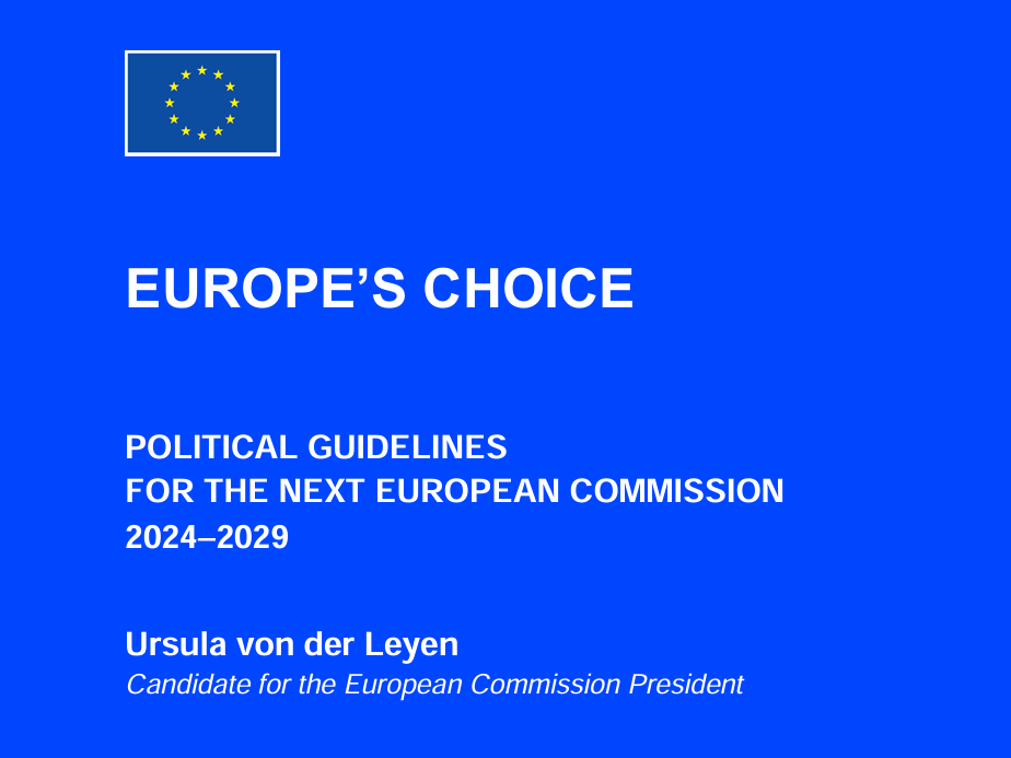orientamenti politici per la prossima Commissione europea 24-29