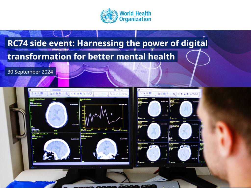 Evento online: Harnessing the power of digital transformation for better mental health