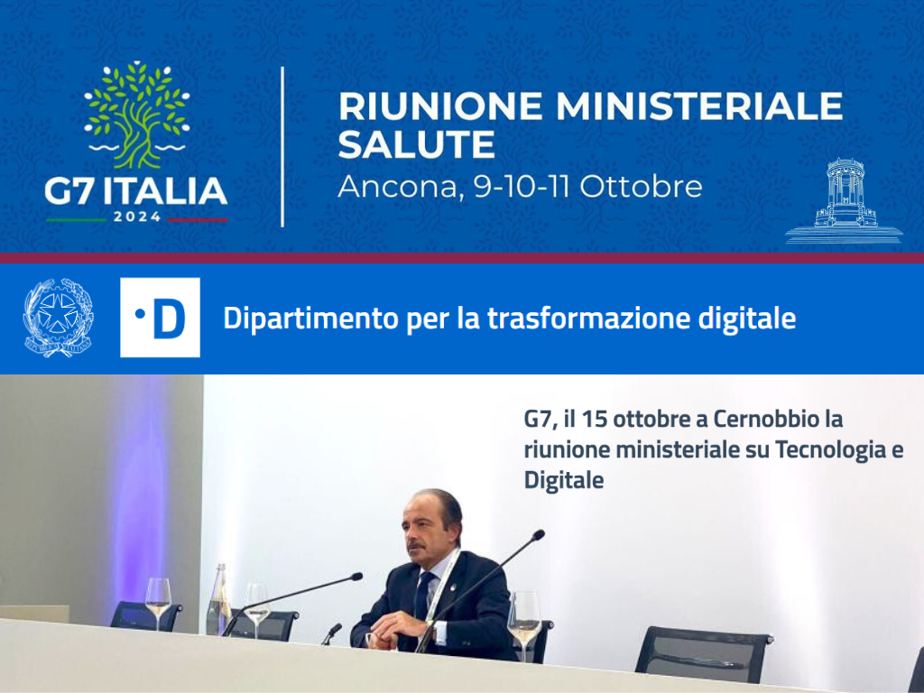 G7: Riunione dei Ministri della Salute e riunione su Tecnologia e Digitale