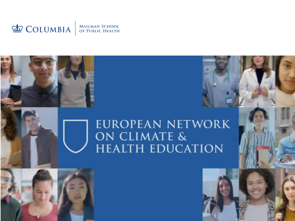 Salute e clima: nasce lo “European Network on Climate & Health Education”-ENCHE