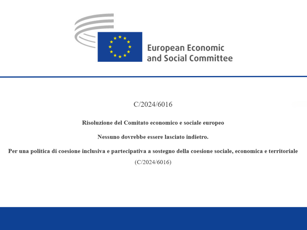 Risoluzione del CESE sulla politica di coesione inclusiva