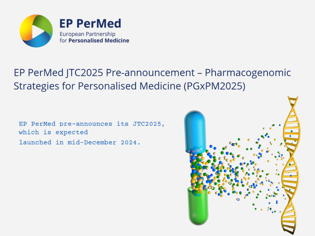 EP PerMed: Nuovo bando transnazionale sulla medicina personalizzata