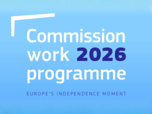 Commissione europea: adottato il Programma di lavoro 2026
