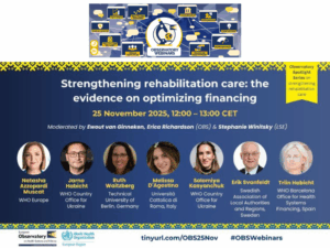 Webinar OBS: Rafforzare l'assistenza riabilitativa