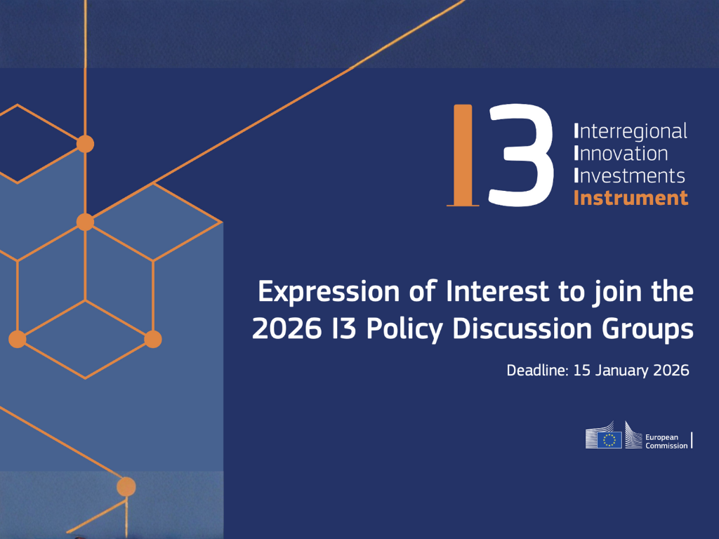 I3 Instrument: aperta la Call 2026 per i Policy Discussion Groups