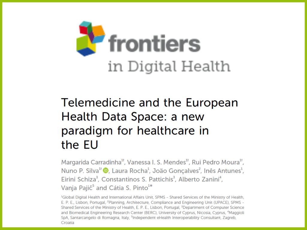 Nuova pubblicazione su telemedicina e spazio europeo dei dati sanitari