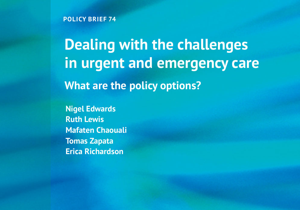 Policy brief sull'assistenza urgente ed emergenziale
