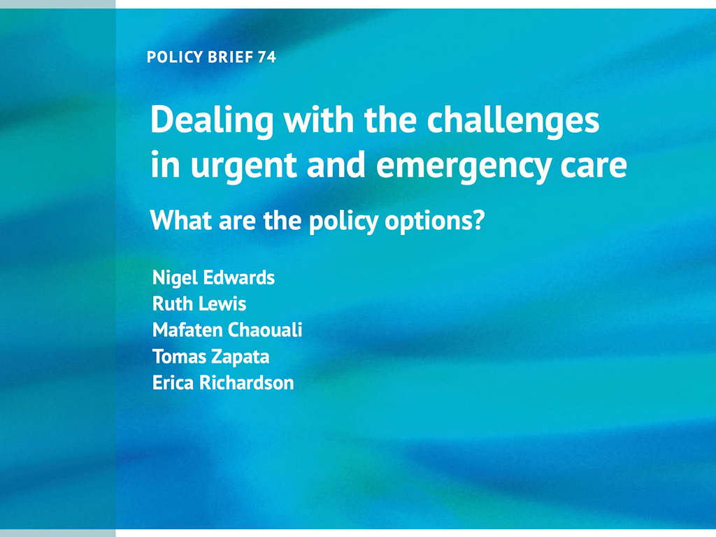 Cure urgenti ed emergenziali: le opzioni politiche dell’European Observatory policy brief