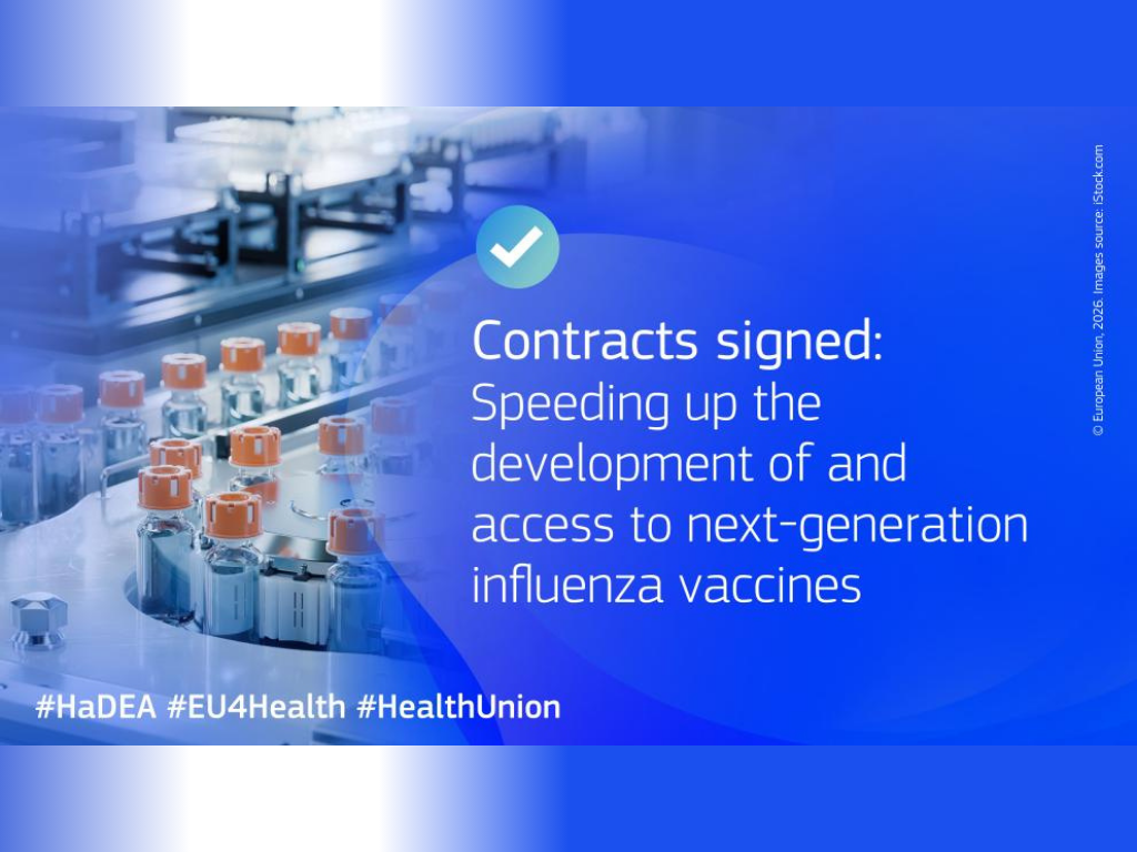 EU4Health: nuovi contratti per lo sviluppo di vaccini antinfluenzali