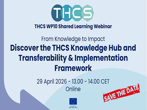 THCS: nuovo webinar su Transferability and Implementation Framework