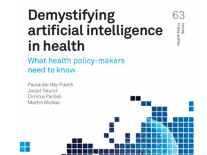 Intelligenza artificiale in salute: nuovo report per i decisori politici