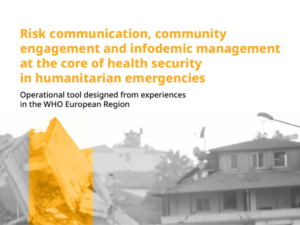 Comunicazione del rischio, 5 strategie OMS per emergenze umanitarie