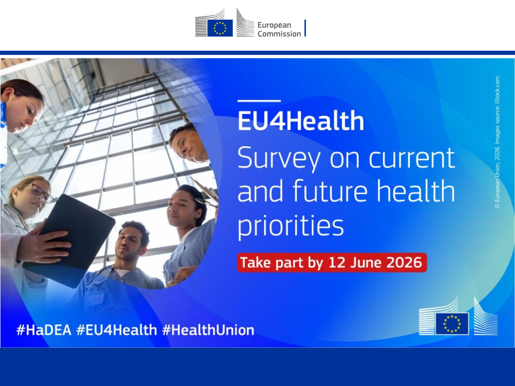EU4Health Work Programme 2027: aperta consultazione mirata sulle priorità UE