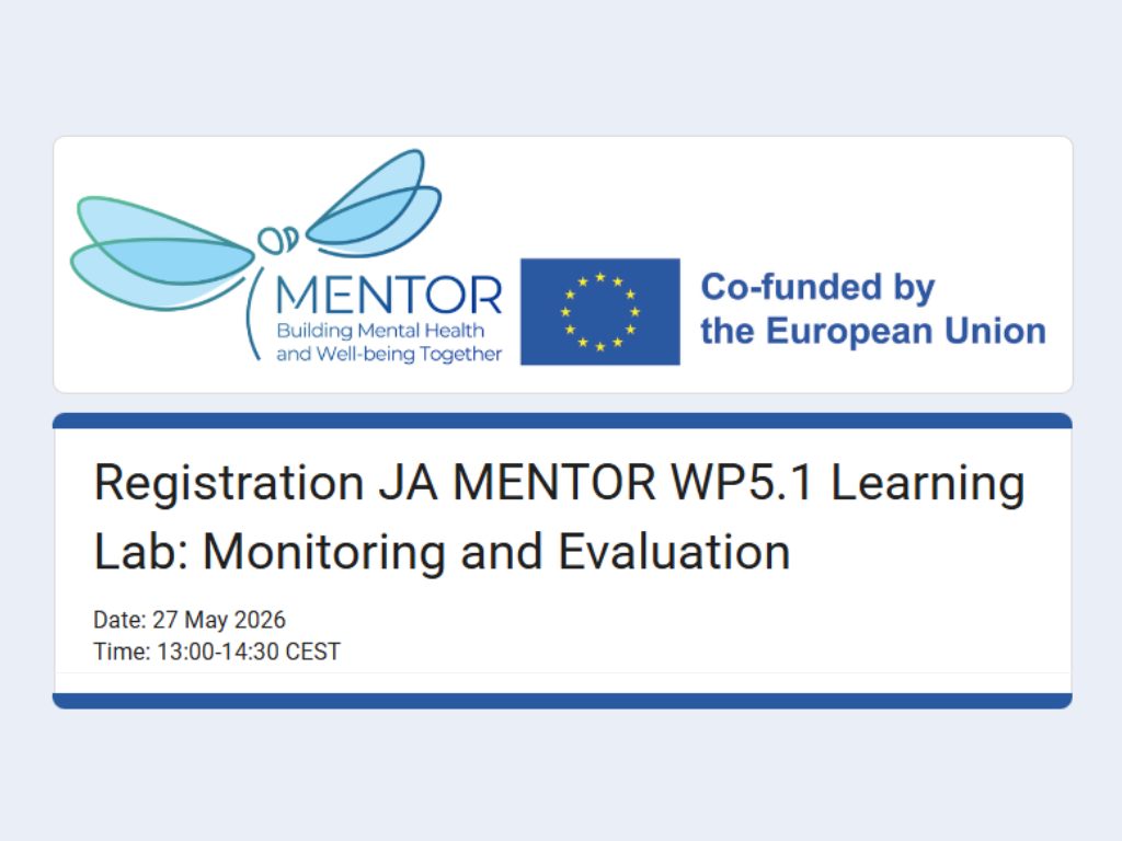 EUHPP Learning Lab JA MENTOR: la salute mentale nelle politiche pubbliche