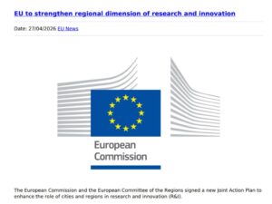 Ricerca e innovazione: l’UE rafforza il ruolo di città e regioni