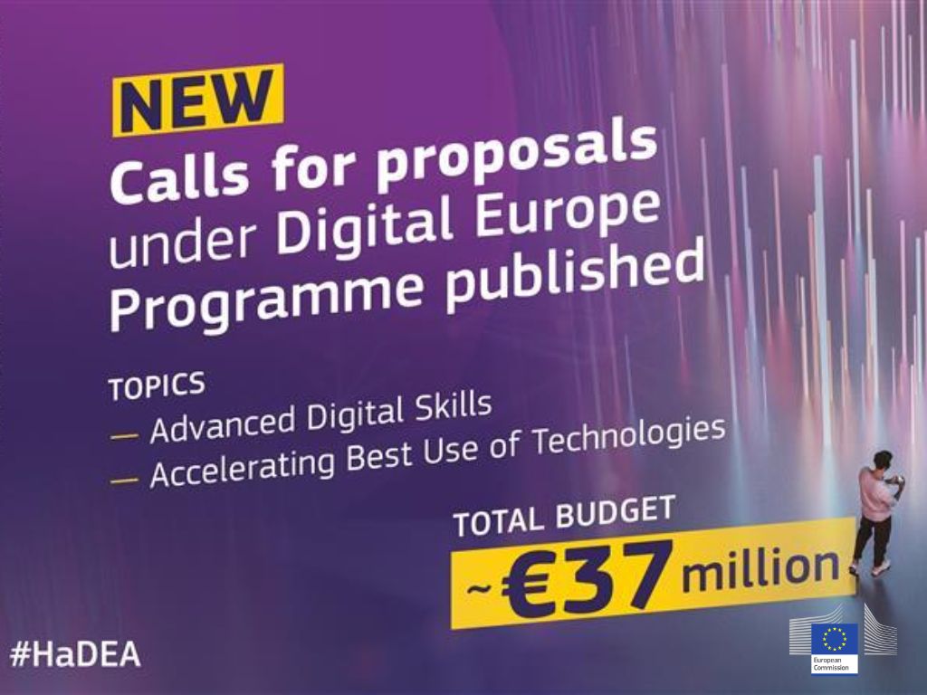 Digital Europe: disponibili i nuovi bandi 2026 su competenze avanzate e tecnologie digitali