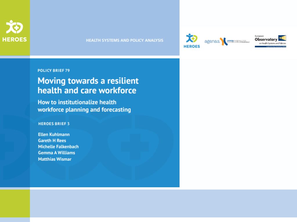 Tre nuovi policy brief europei sulla pianificazione del personale sanitario