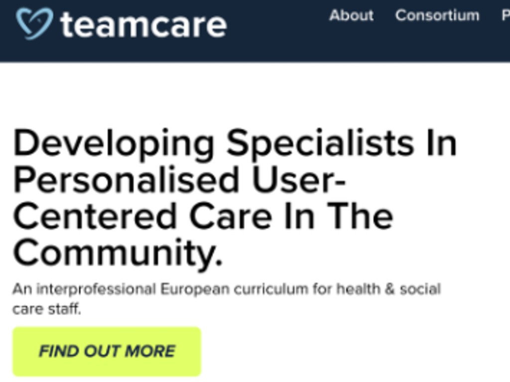 Il progetto TEAMCARE per lo sviluppo di un curriculum europeo sulla formazione interprofessionale nei team di cura integrata in ambito sanitario e sociale condivide i suoi canali social.