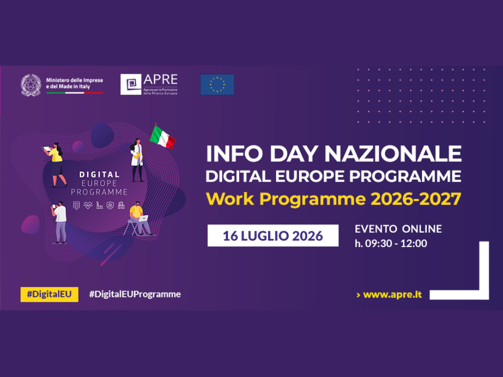 Info Day nazionale: Digital Europe Programme 2026-2027