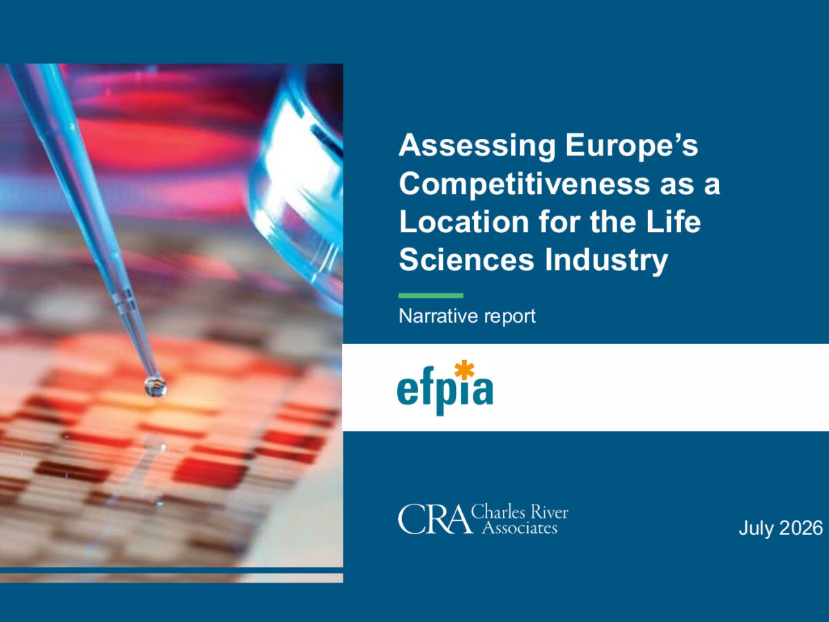 Farmaceutica, Efpia: colmare il gap competitivo può valere oltre 120 miliardi per l'Europa