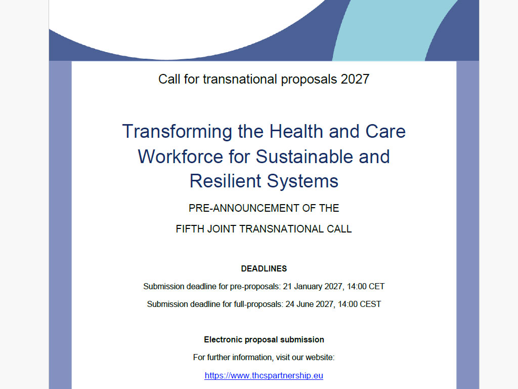 THCS presenta la JTC 2027 sul personale sanitario